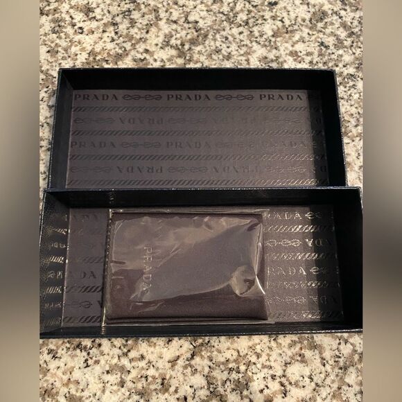 Authentic Prada eyeglass/sunglass box & cleaning rag never used. Box is pristine - Picture 4 of 4
